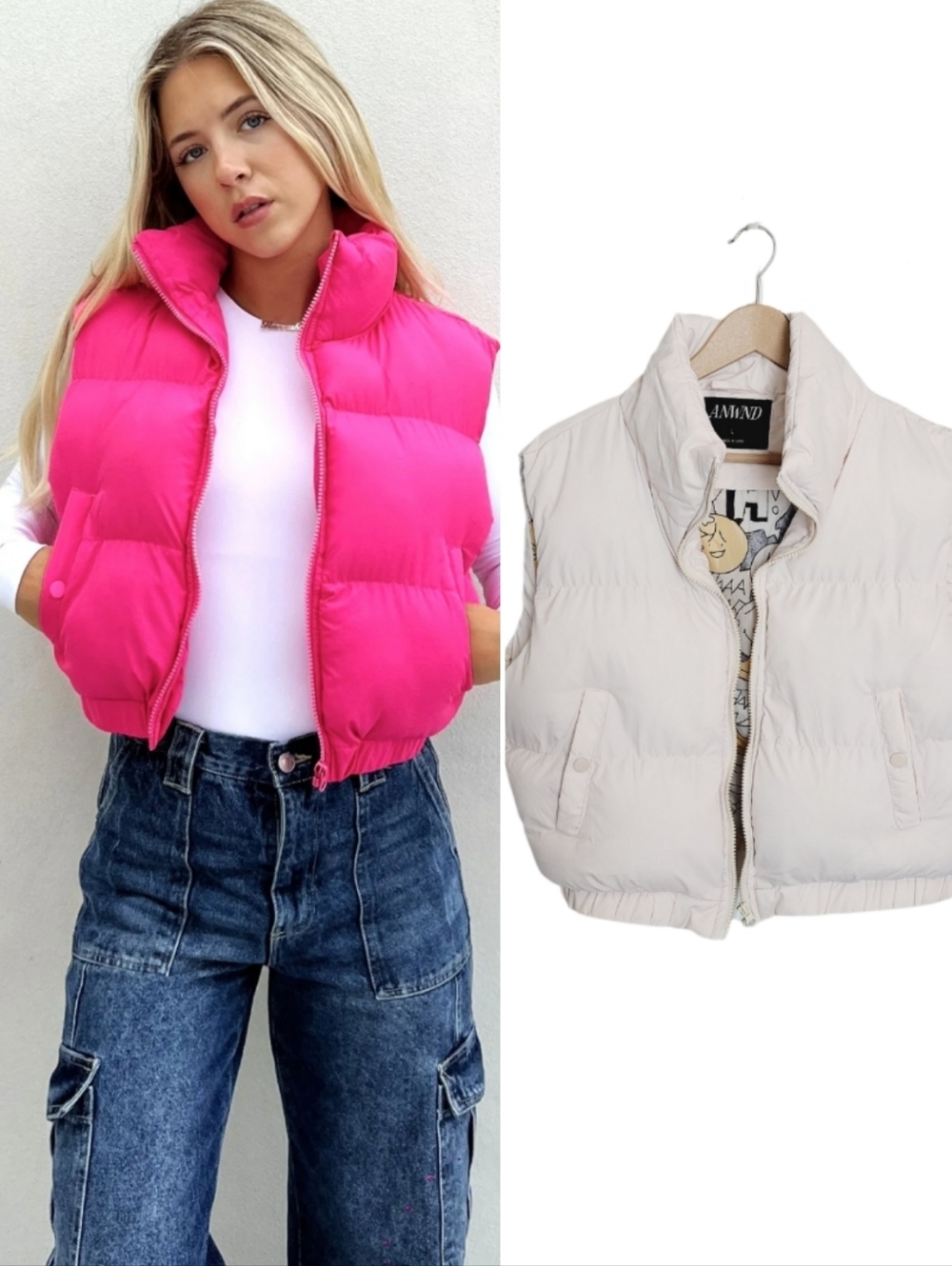 ANWND Cropped Billie Puffer Vest
